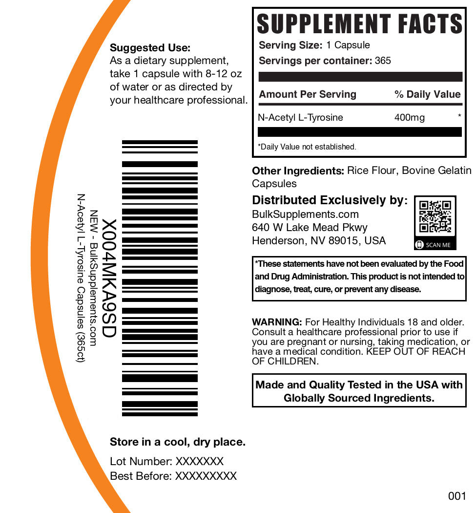 N-Acetyl L-Tyrosine 240 capsules