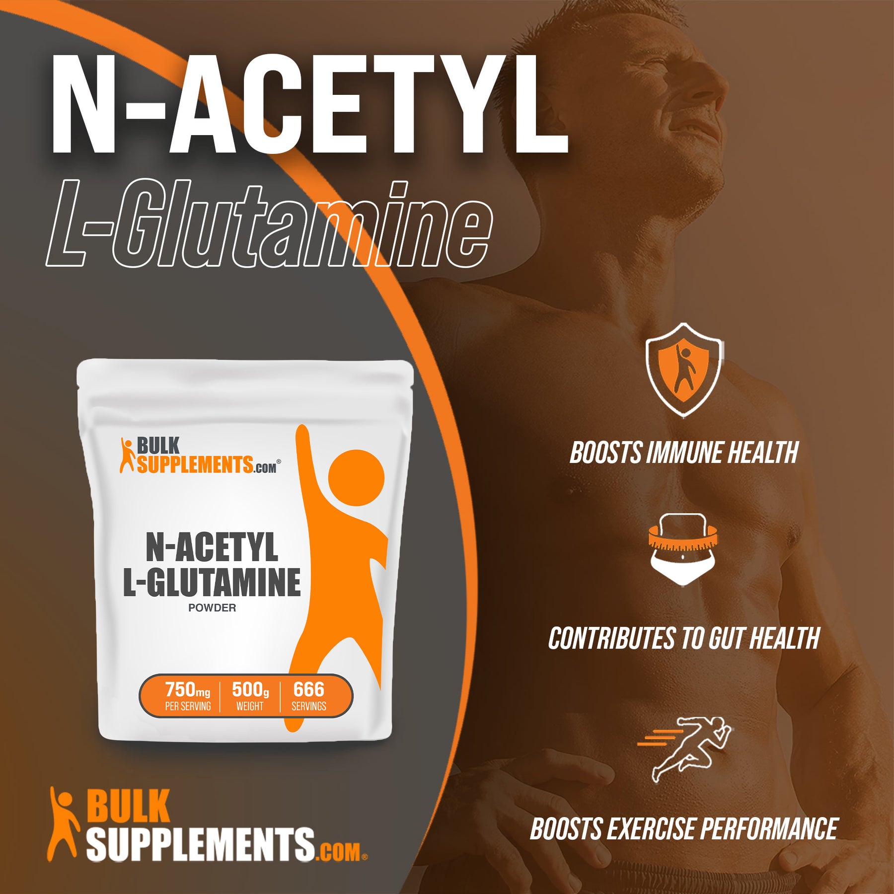 NAcetyl LGlutamine Powder NAC Amino Acid Supplement