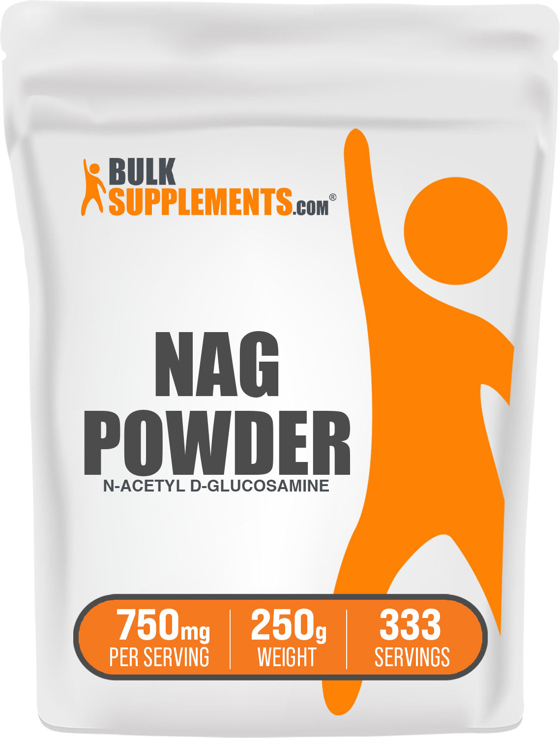 BulkSupplements NAG Powder N-Acetyl D-Glucosamine 250g bag