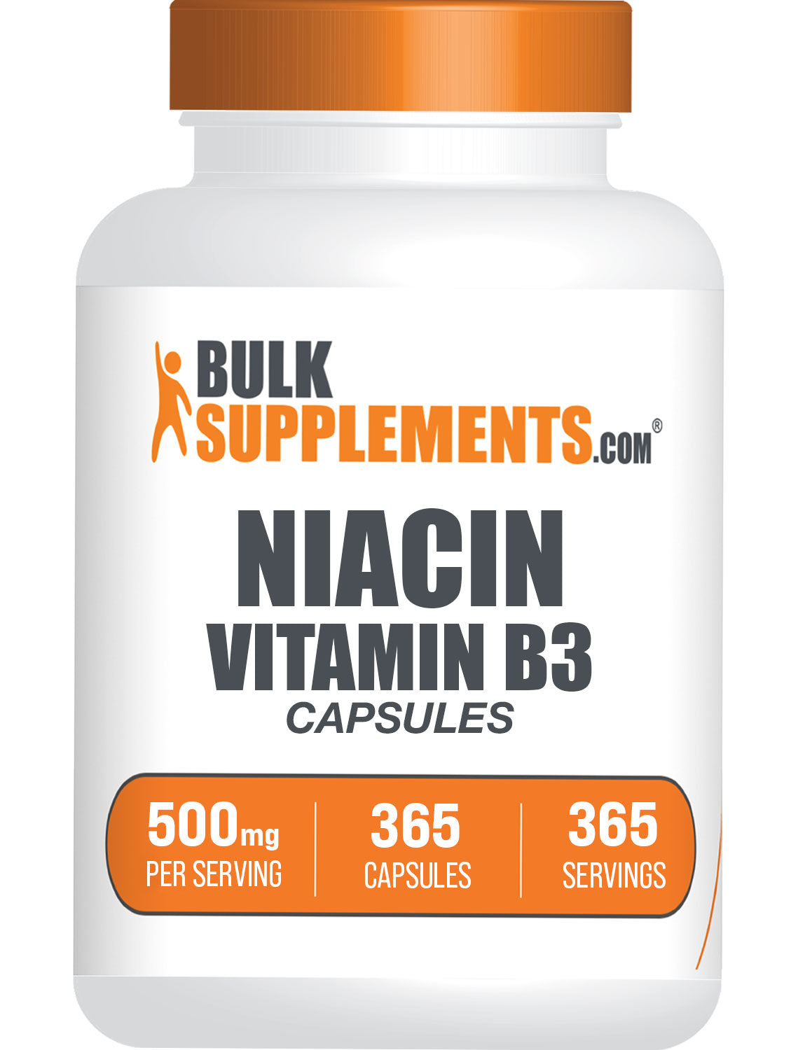 BulkSupplements Niacin 500mg Vitamin B3 