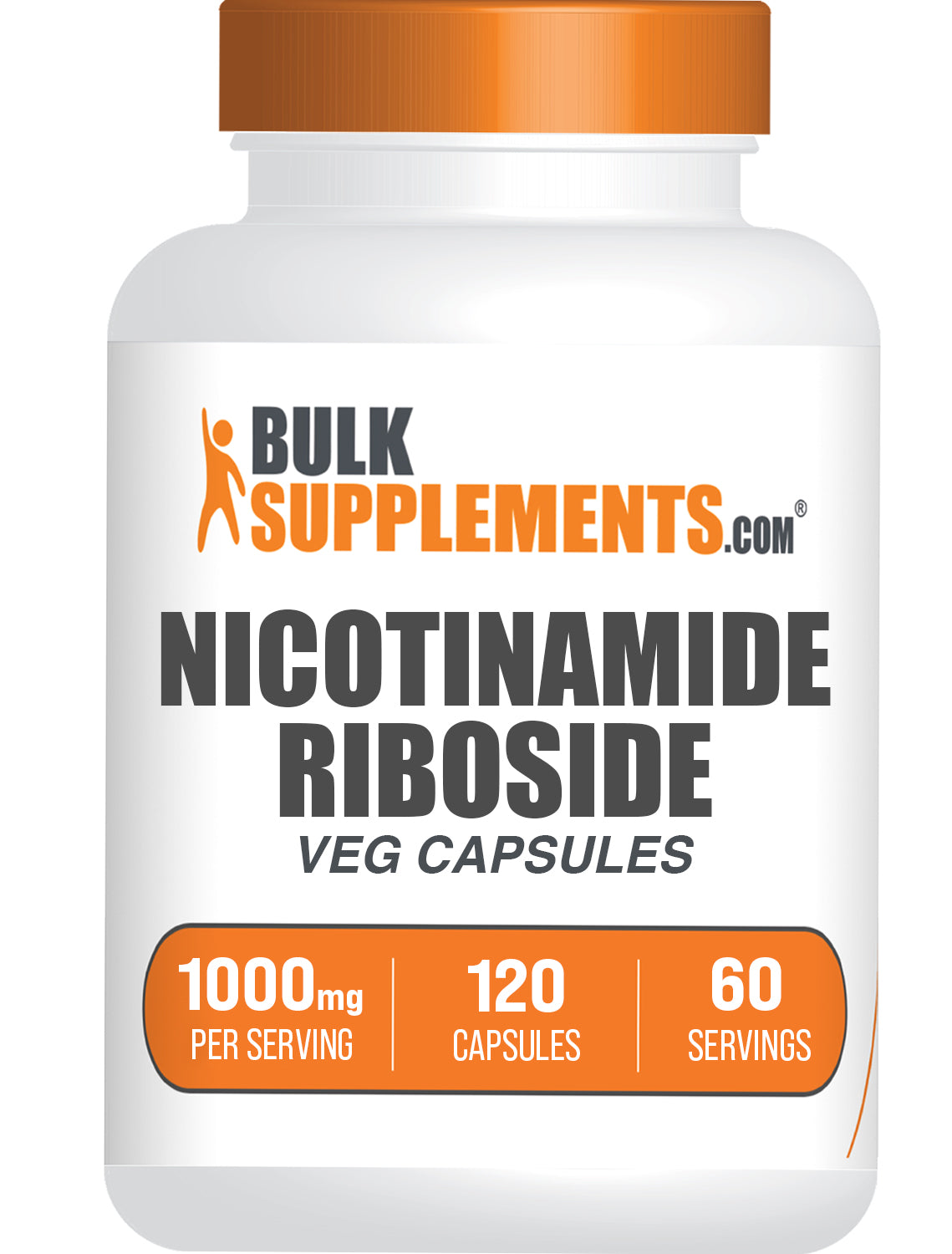 BulkSupplements.com Nicotinamide Riboside 120 capsules bottle image
