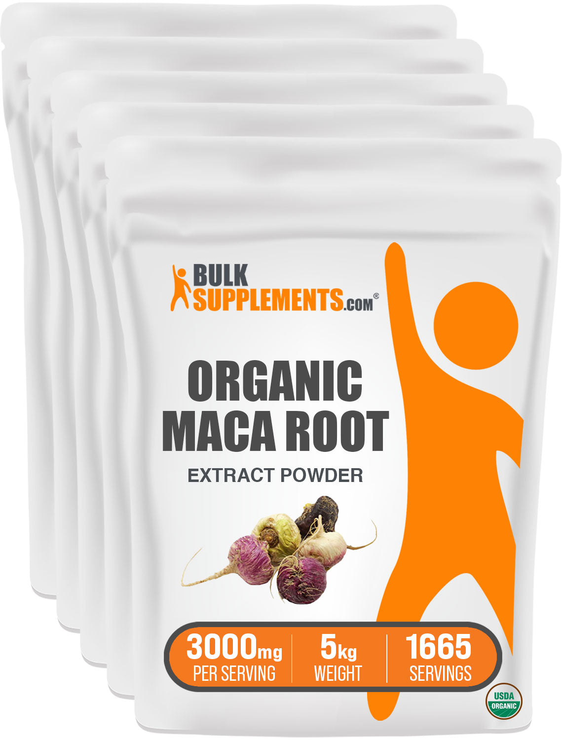 BulkSupplements Organic Maca Root Extract Powder 5kg bags