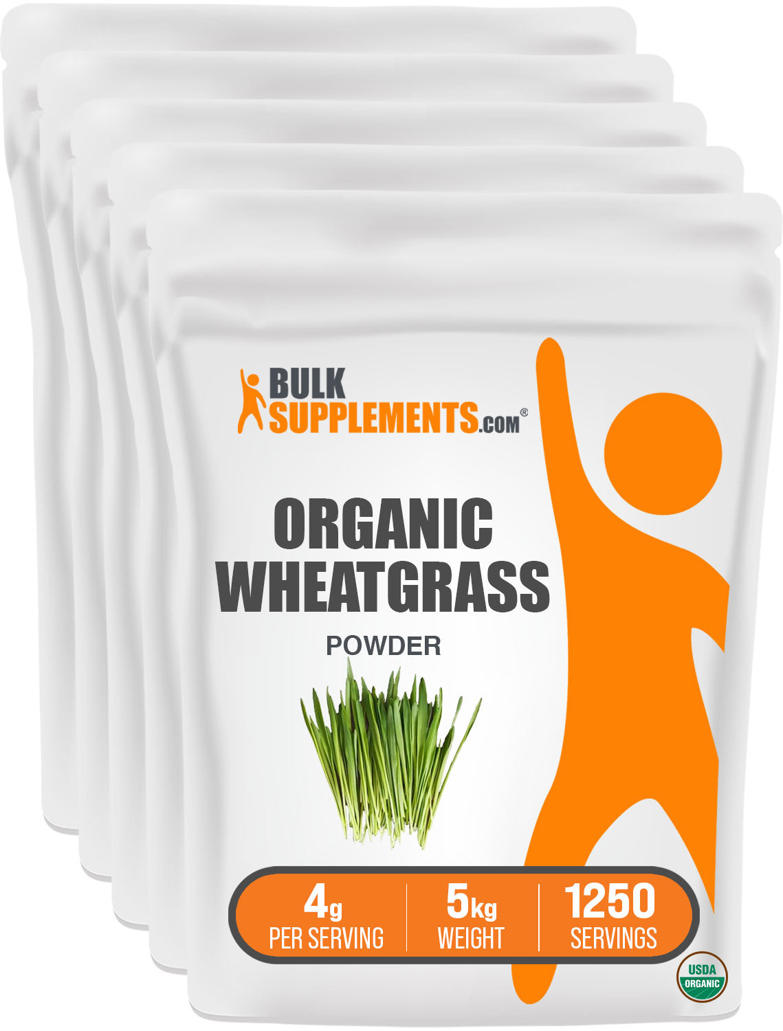 BulkSupplements Organic Wheatgrass Powder 5kg bags
