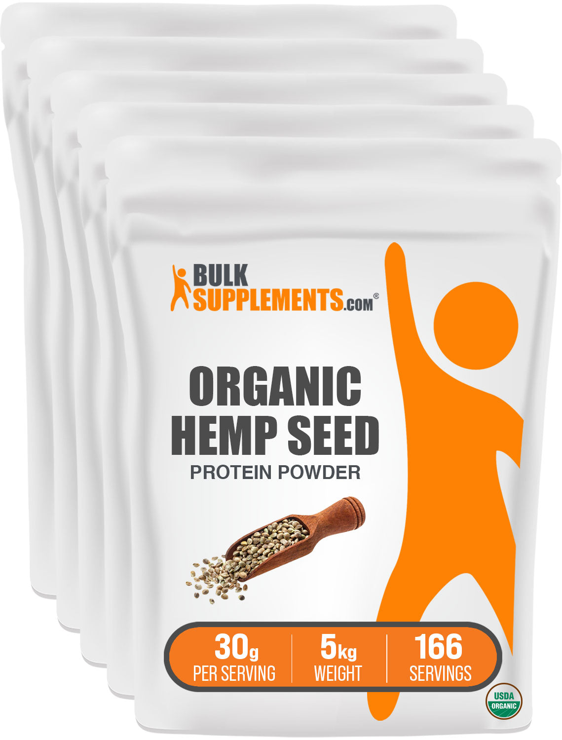 BulkSupplements Organic Hemp Seed Protein Powder 5kg bags