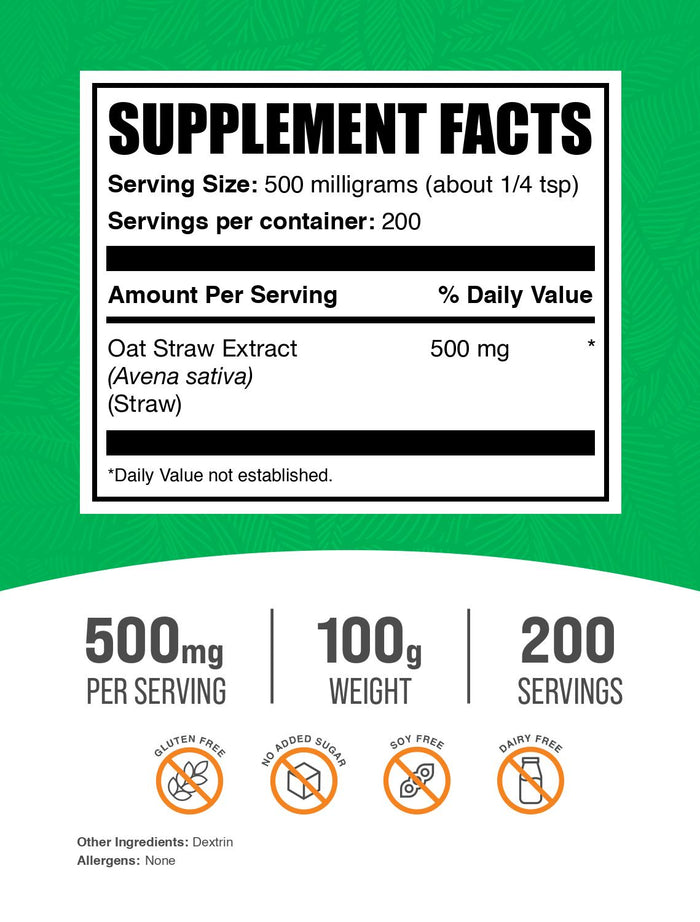 Avena Sativa Extract | Oatstraw Extract | Herbal Supplements