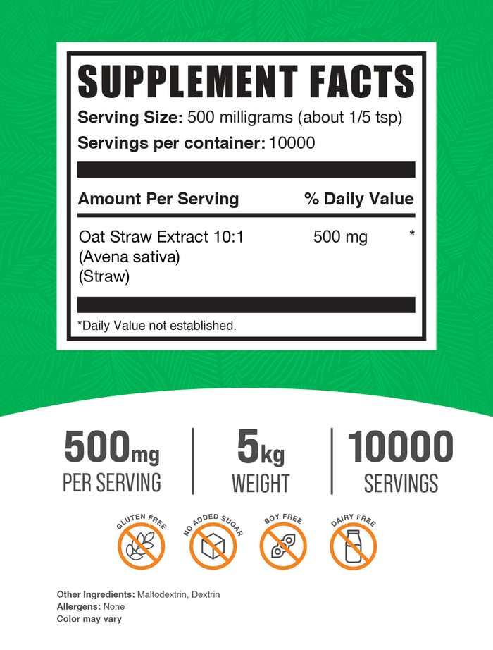 Avena Sativa Extract | Oatstraw Extract | Herbal Supplements