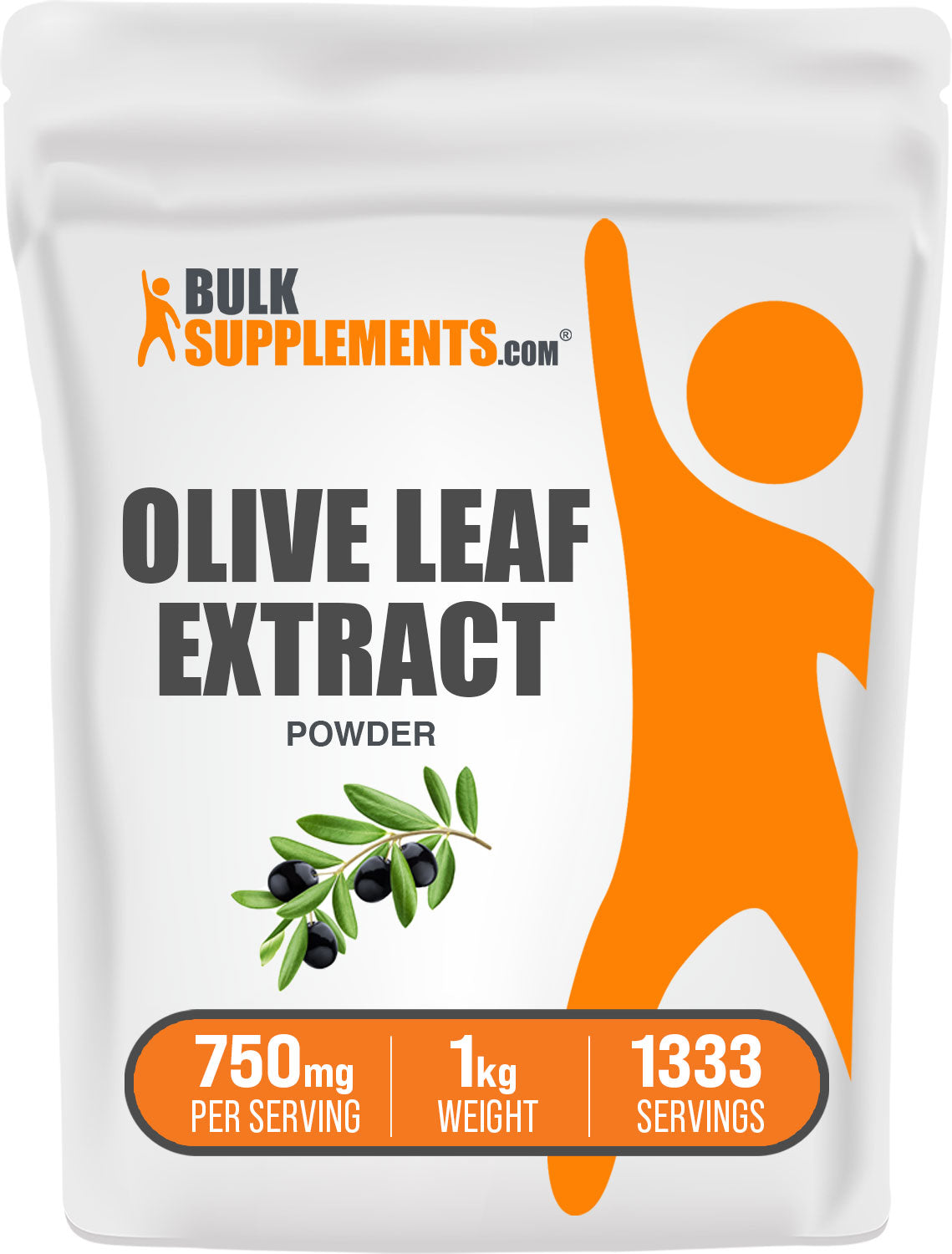 BulkSupplements Olive Leaf Extract Powder 1kg bag