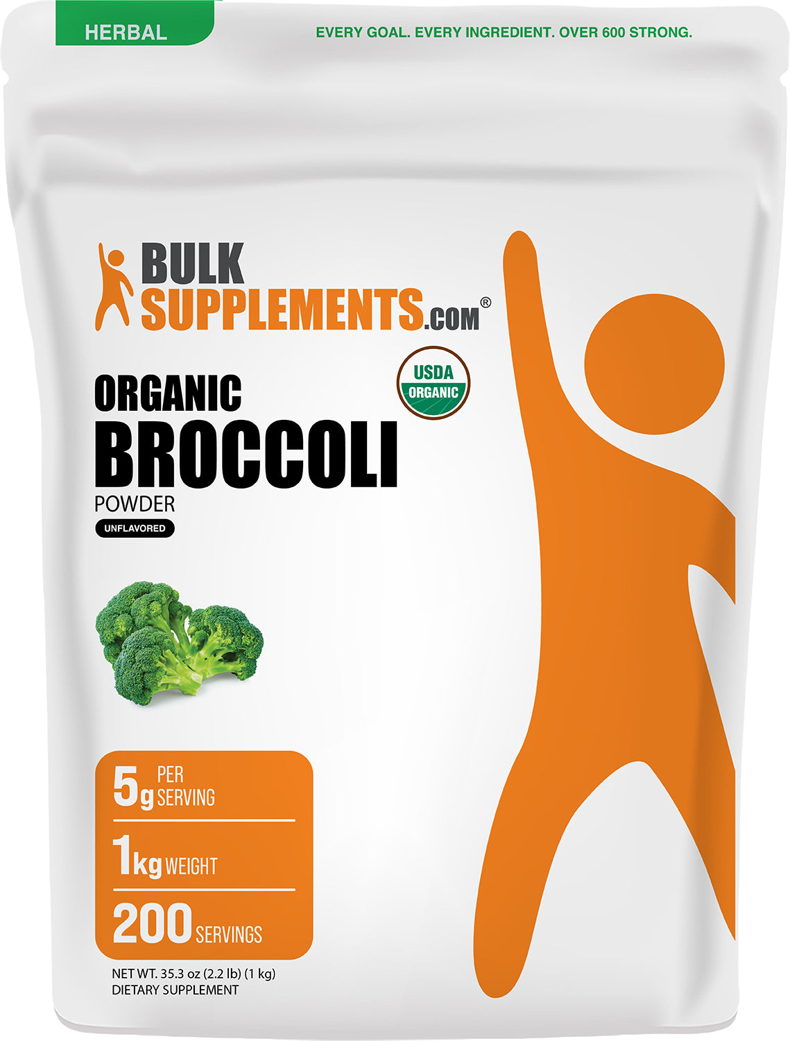 Organic Broccoli Powder 1kg Main Label