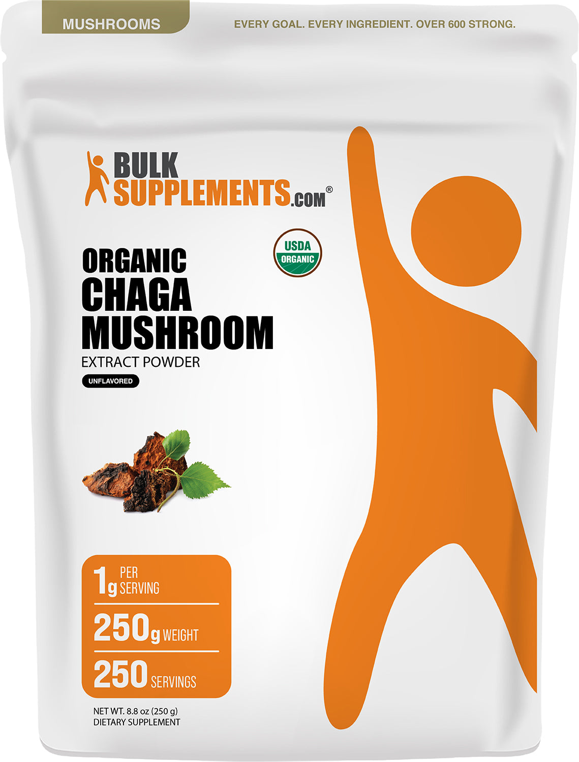 Organic Chaga Mushroom Extract Powder 250g Main Image 