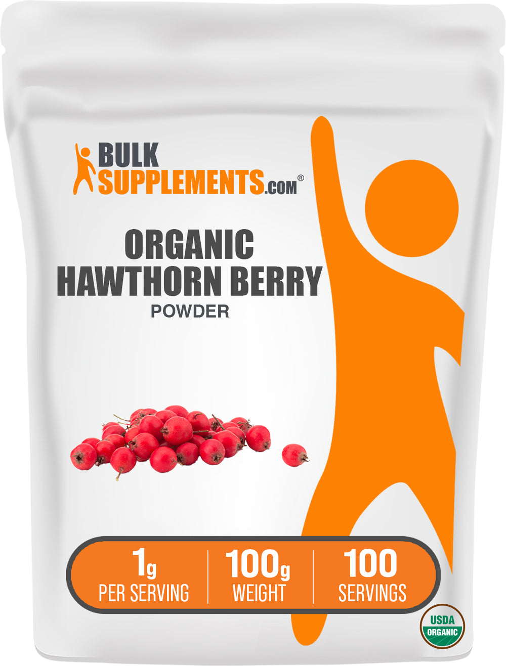 Berry Powder Man Organic Hawthorn Berry Powder - Herbal Wellness for a Better You