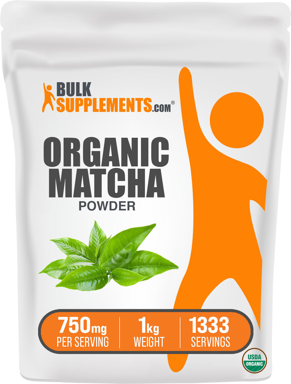 BulkSupplements Organic Matcha Powder 1kg Bag
