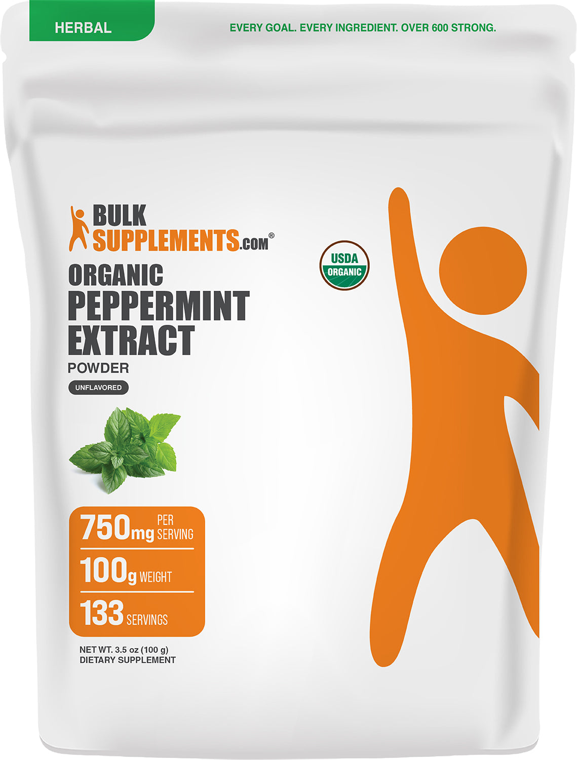 Organic Peppermint Extract Powder 100g Main Image