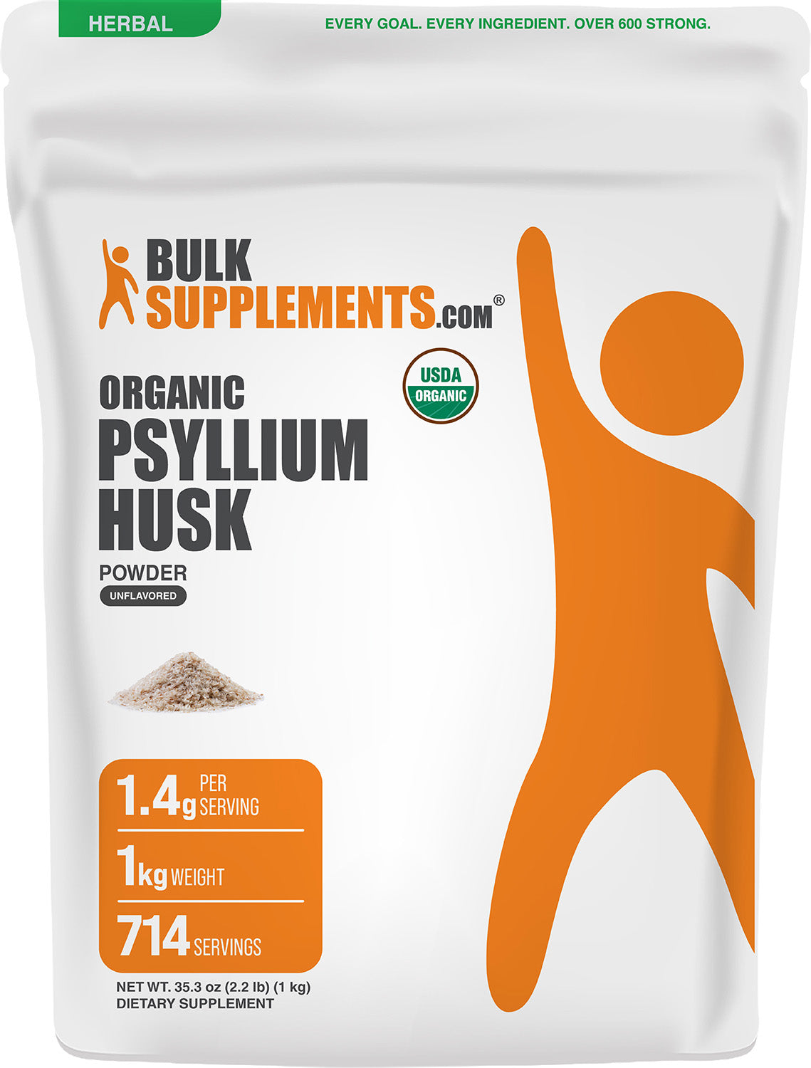 Organic Psyllium Husk Powder 1kg Main Image