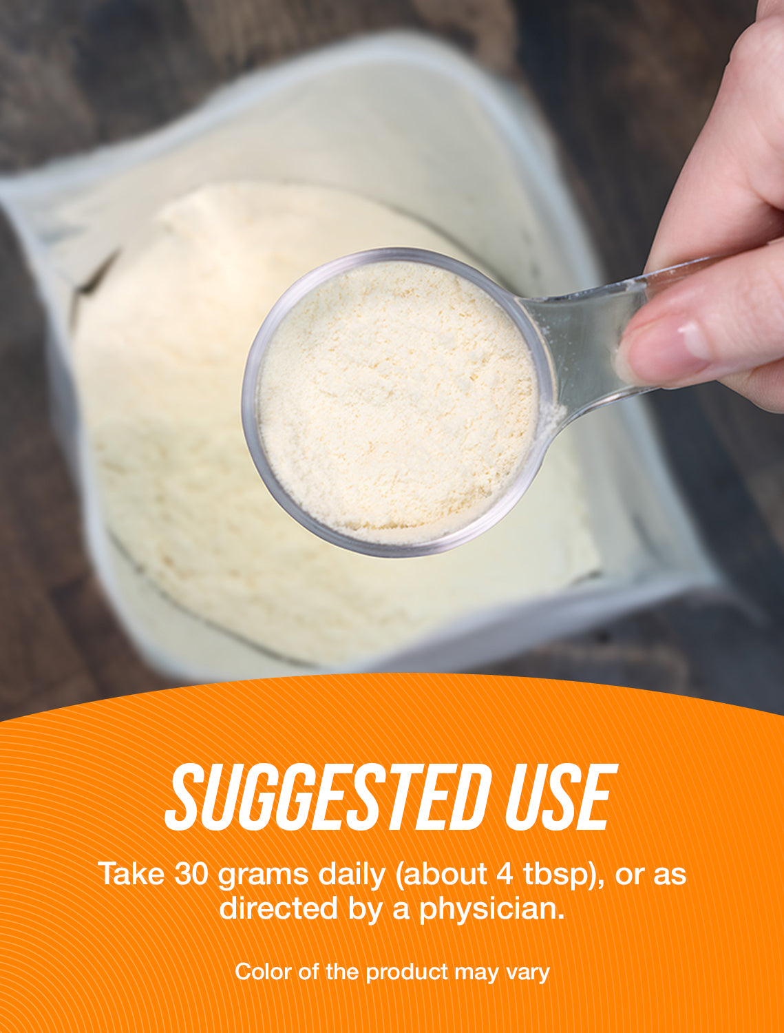 Organic Rice Protein Powder suggested use image