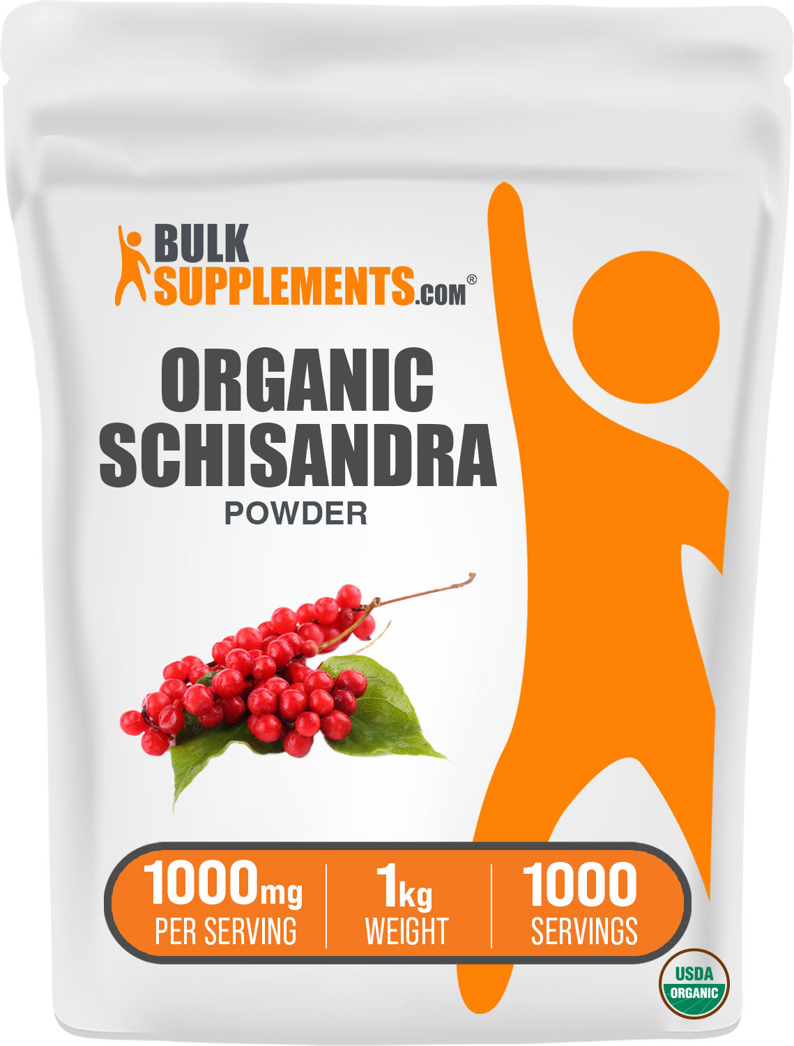 Organic Schisandra Powder Main Bag Label 1kg