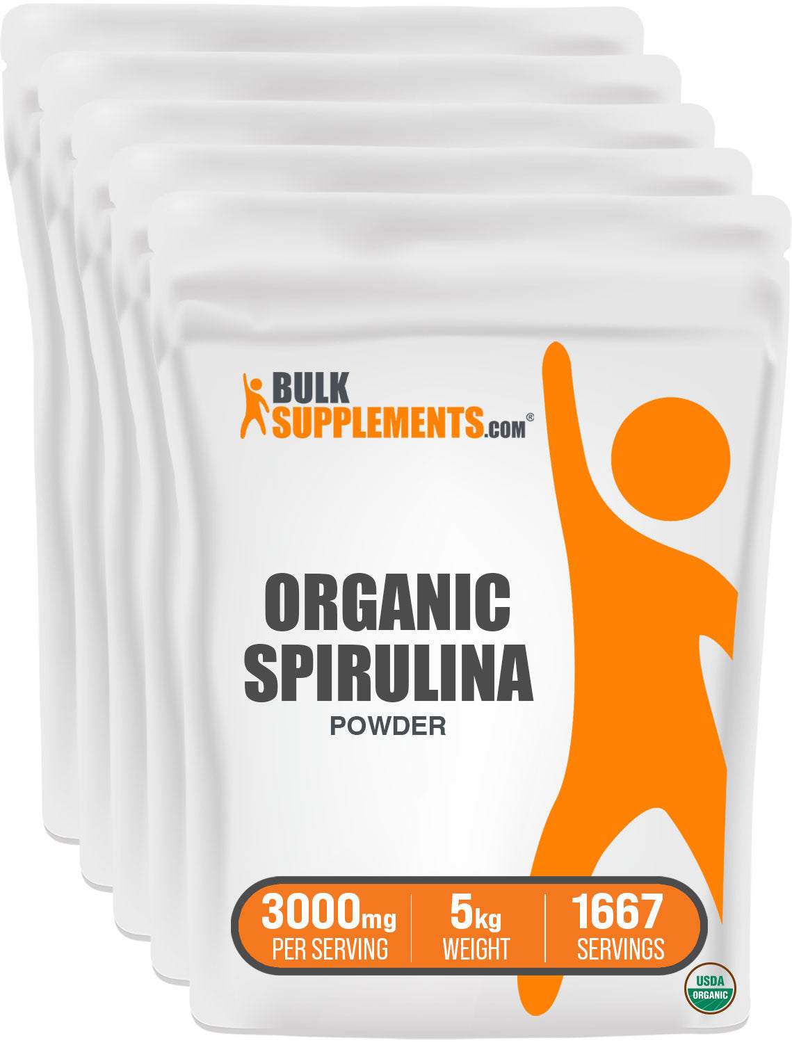  BulkSupplements.com Organic Spirulina Powder 5kg Bags