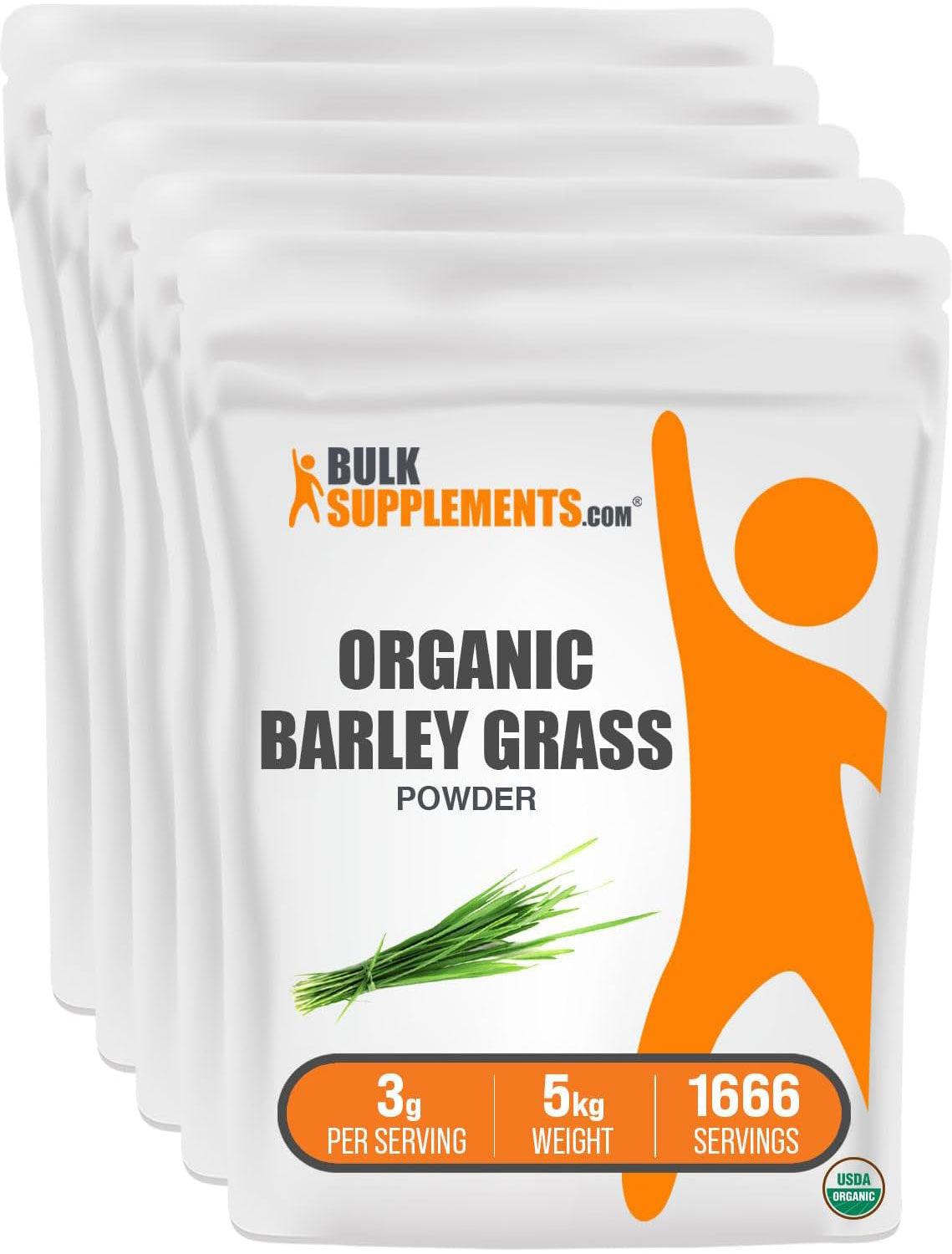 BulkSupplements Organic Barley Grass Powder 5kg bag
