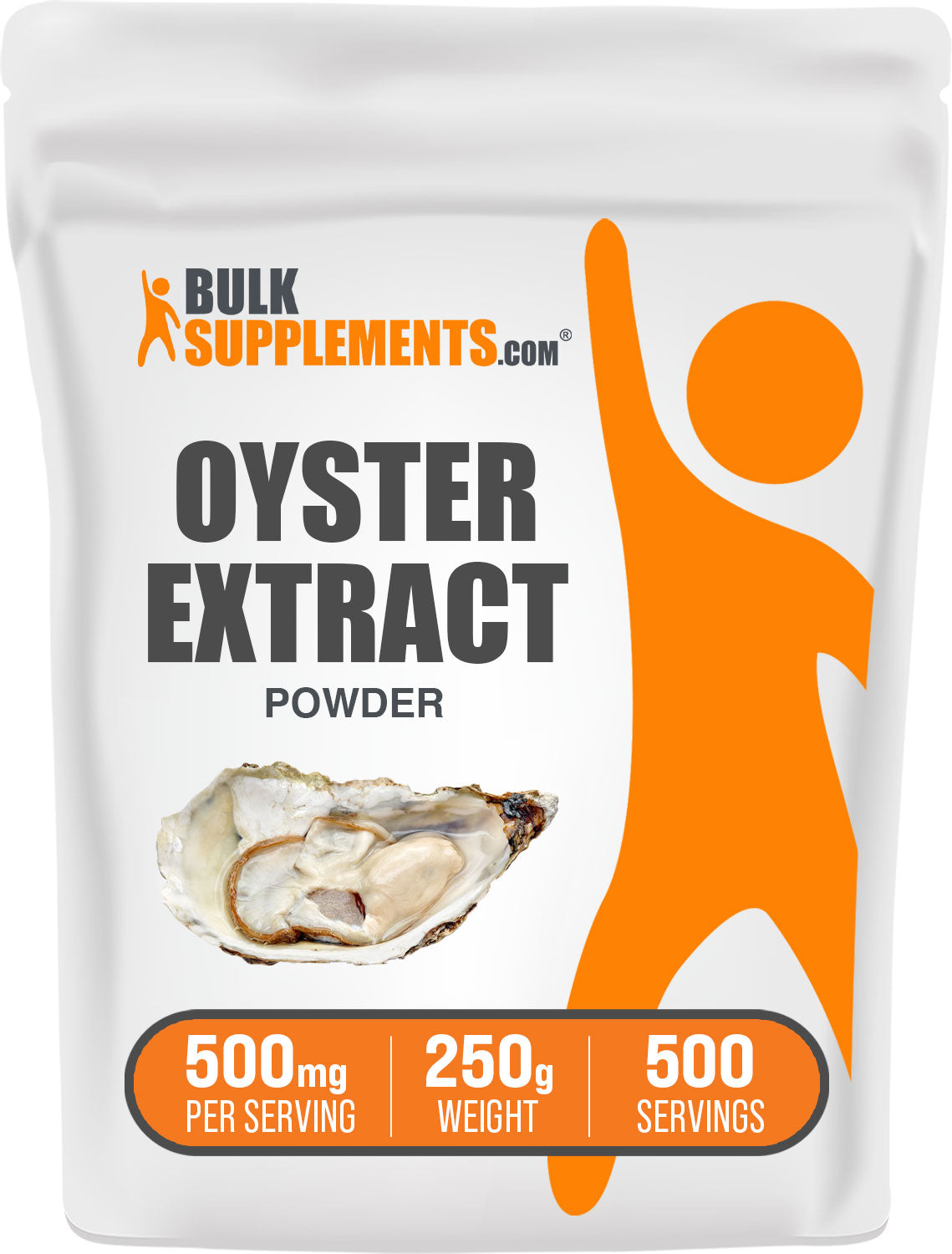 BulkSupplements.com Oyster Extract Powder 250g Bag