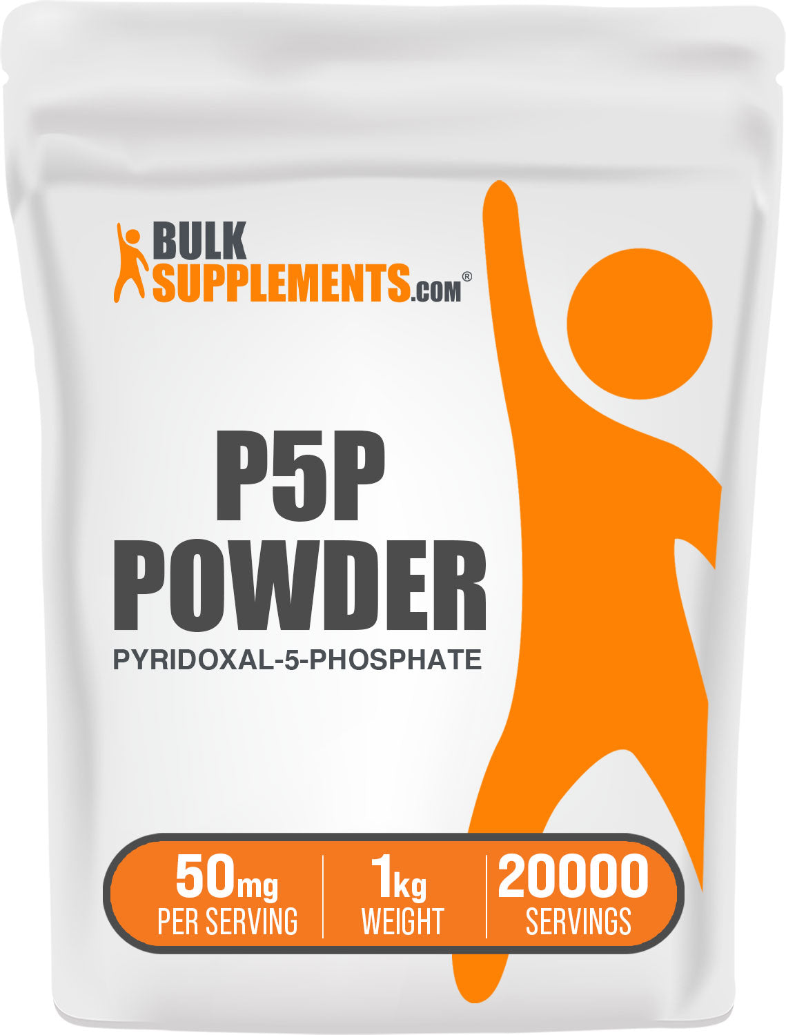 BulkSupplements P5P Powder Pyridoxal-5-Phosphate 1kg bag