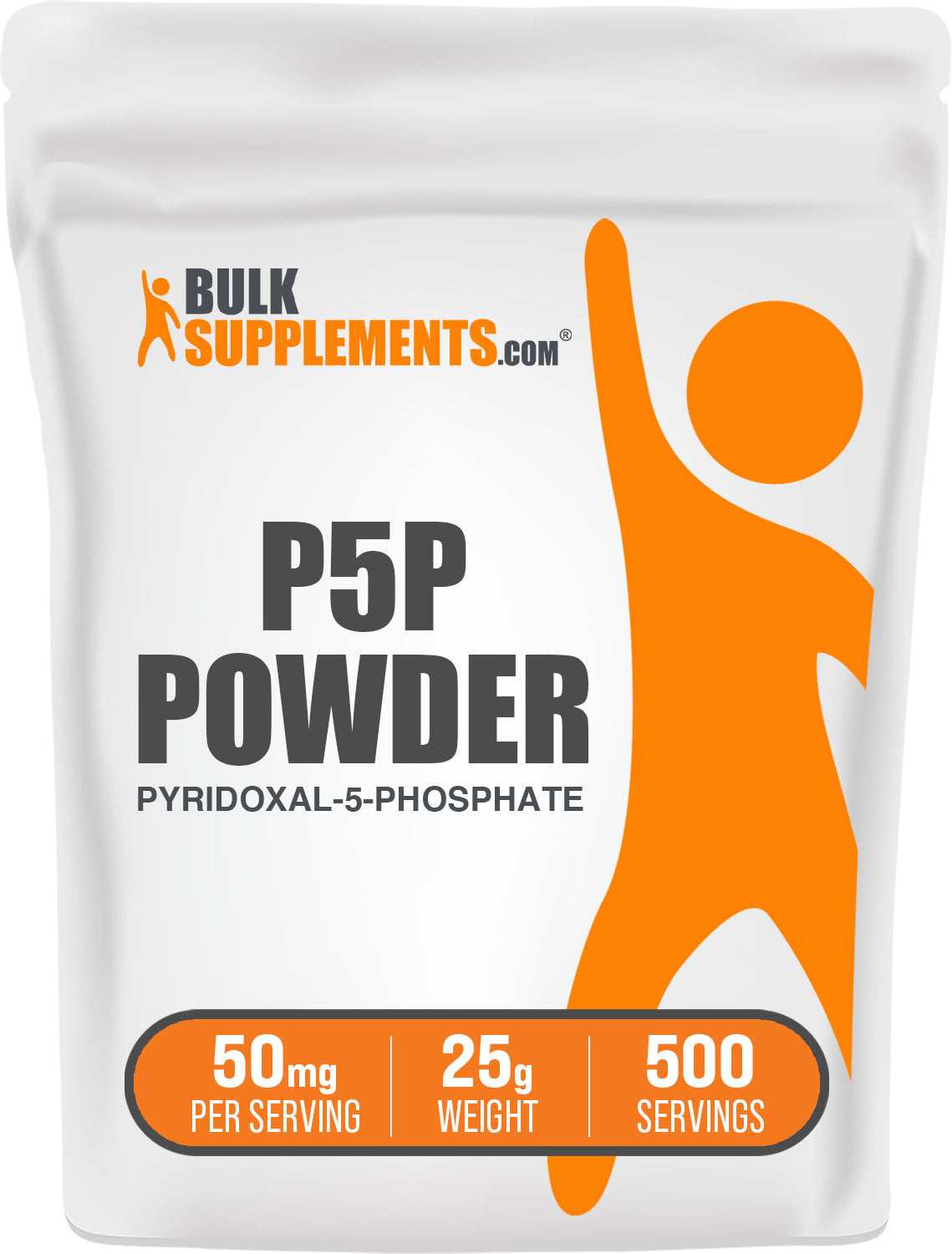 BulkSupplements P5P Powder Pyridoxal-5-Phosphate 25g bag