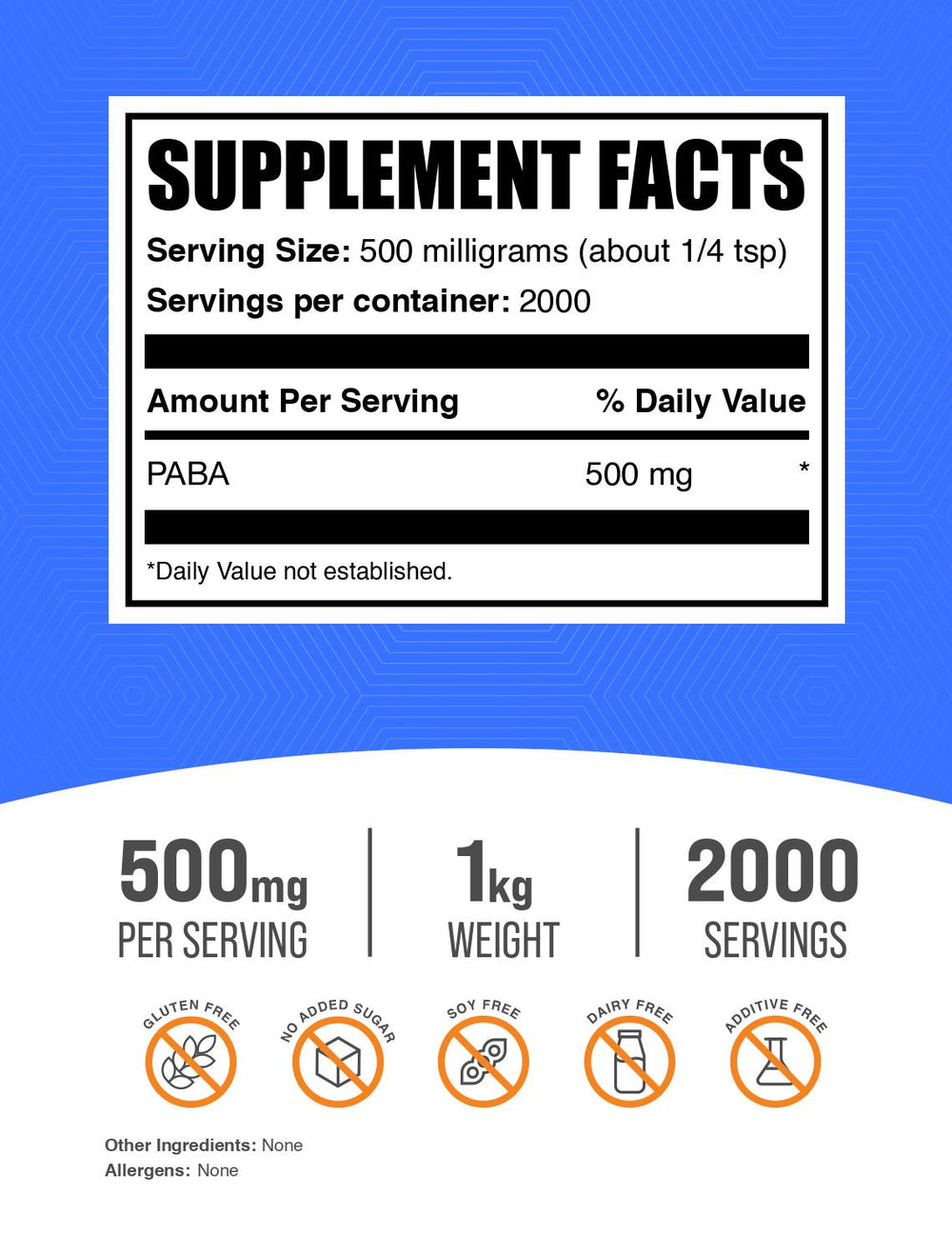 Paba PABA Supplement | Para-Aminobenzoic Acid Supplement
