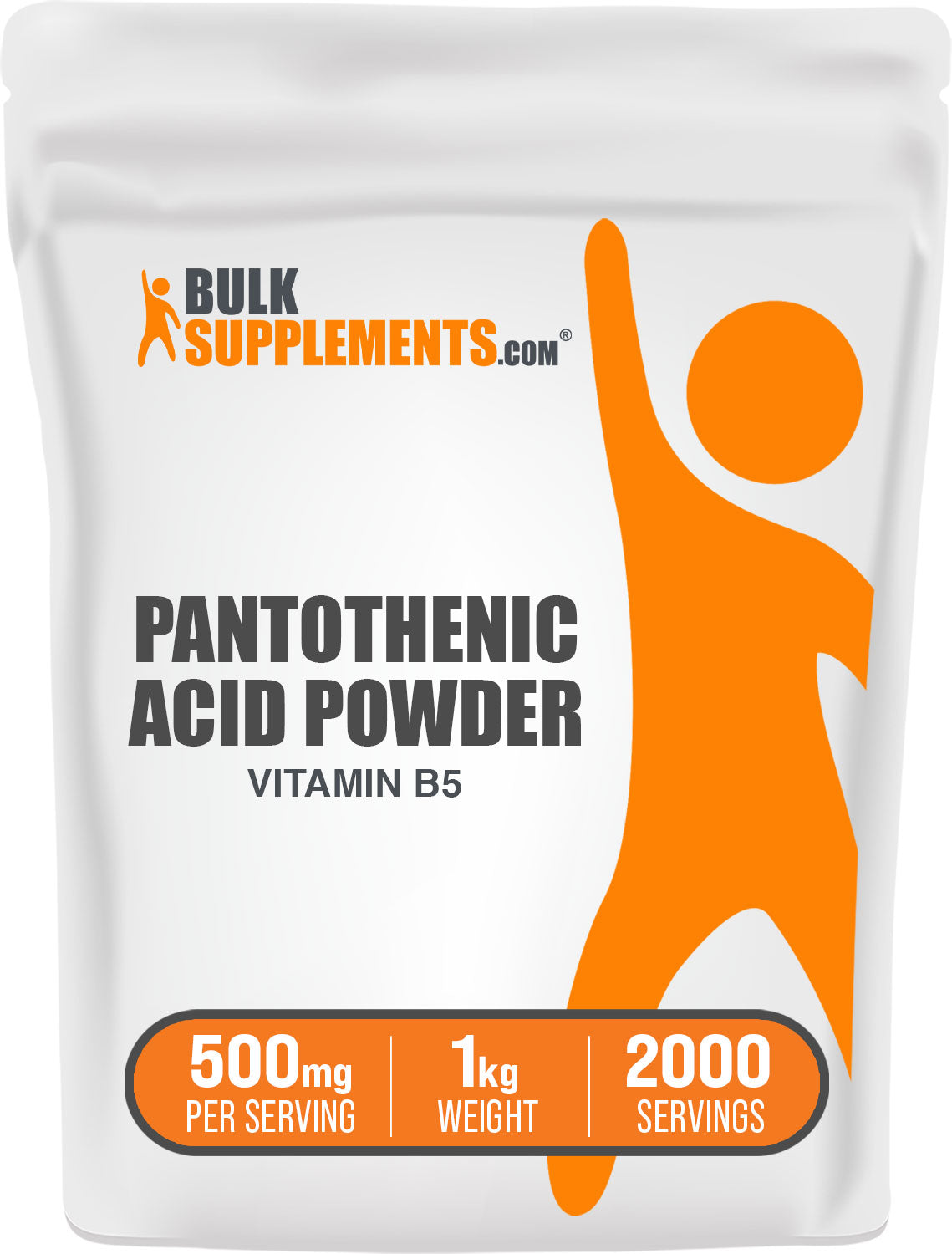 BulkSupplements Pantothenic Acid Powder Vitamin B5 1kg bag