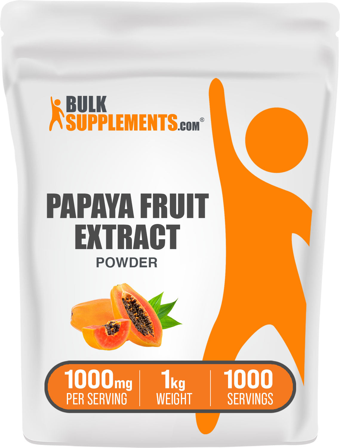 BulkSupplements Papaya Fruit Extract Powder 1kg bag