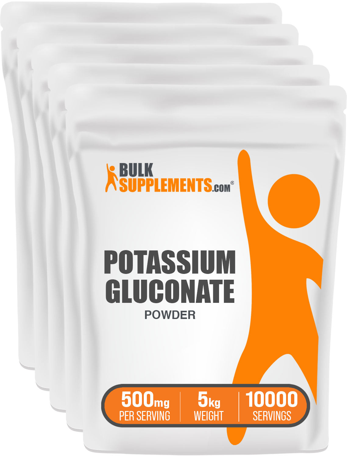 BulkSupplements Potassium Gluconate Powder 5kg bag