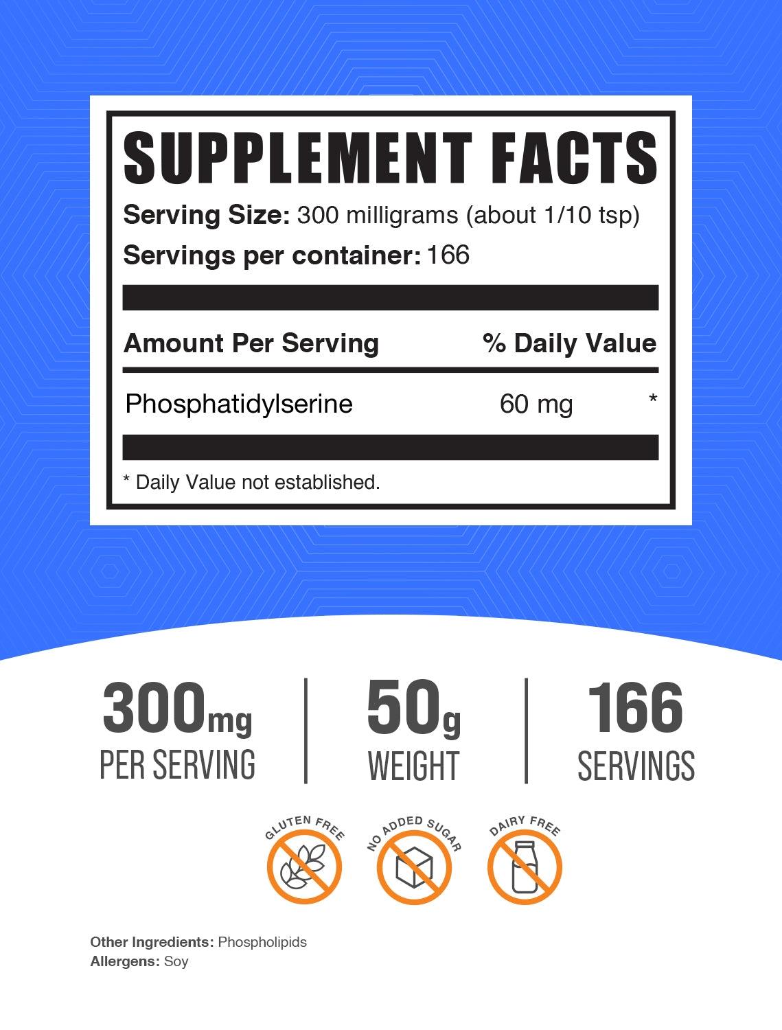 Phosphatidylserine Powder 50g Label