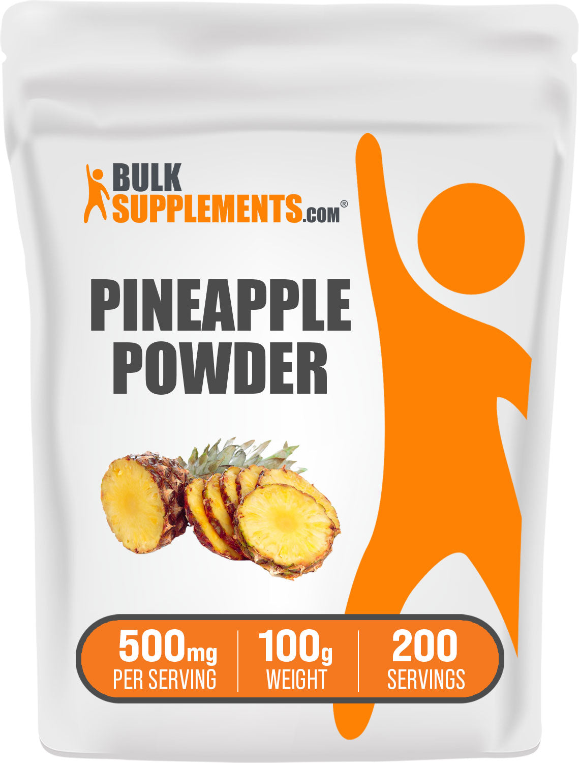 BulkSupplements Pineapple Powder 100g bag