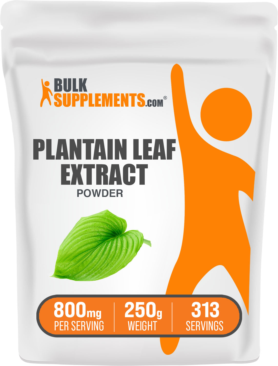 BulkSupplements.com Plantain Leaf Extract 250g Bag