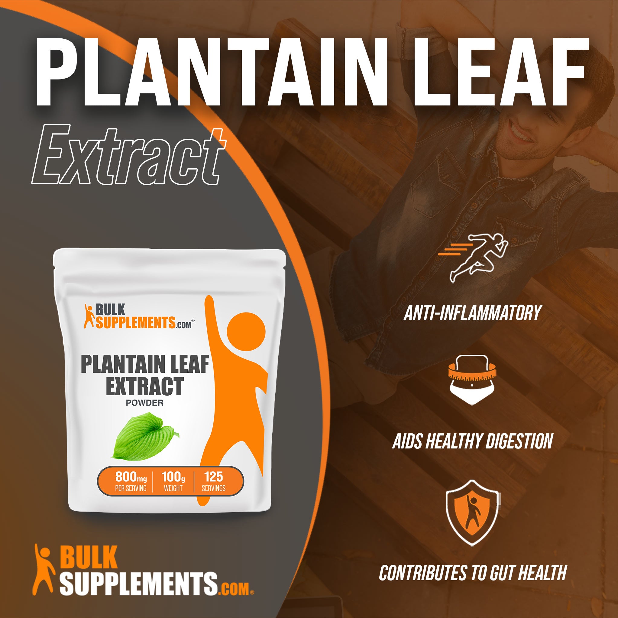 Benefits of Plantain Leaf Extract: anti-inflammatory, aids healthy digestion, contributes to gut health