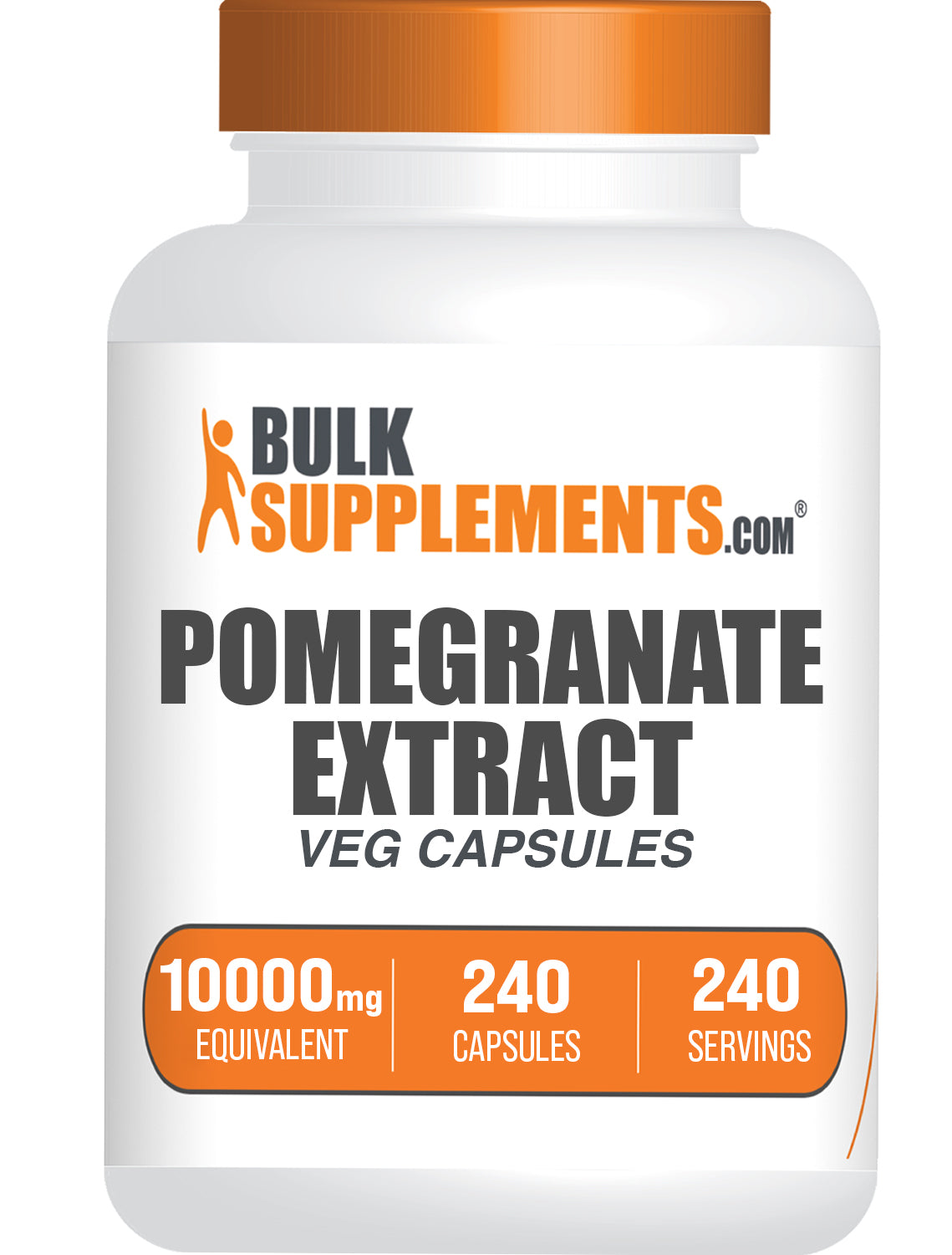 BulkSupplements.com Pomegranate Extract Capsules 240 ct bottle