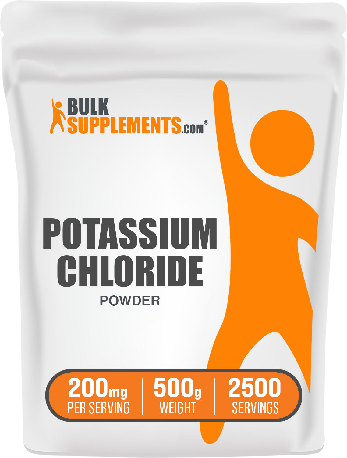 BulkSupplements Potassium Chloride Powder 500g bag