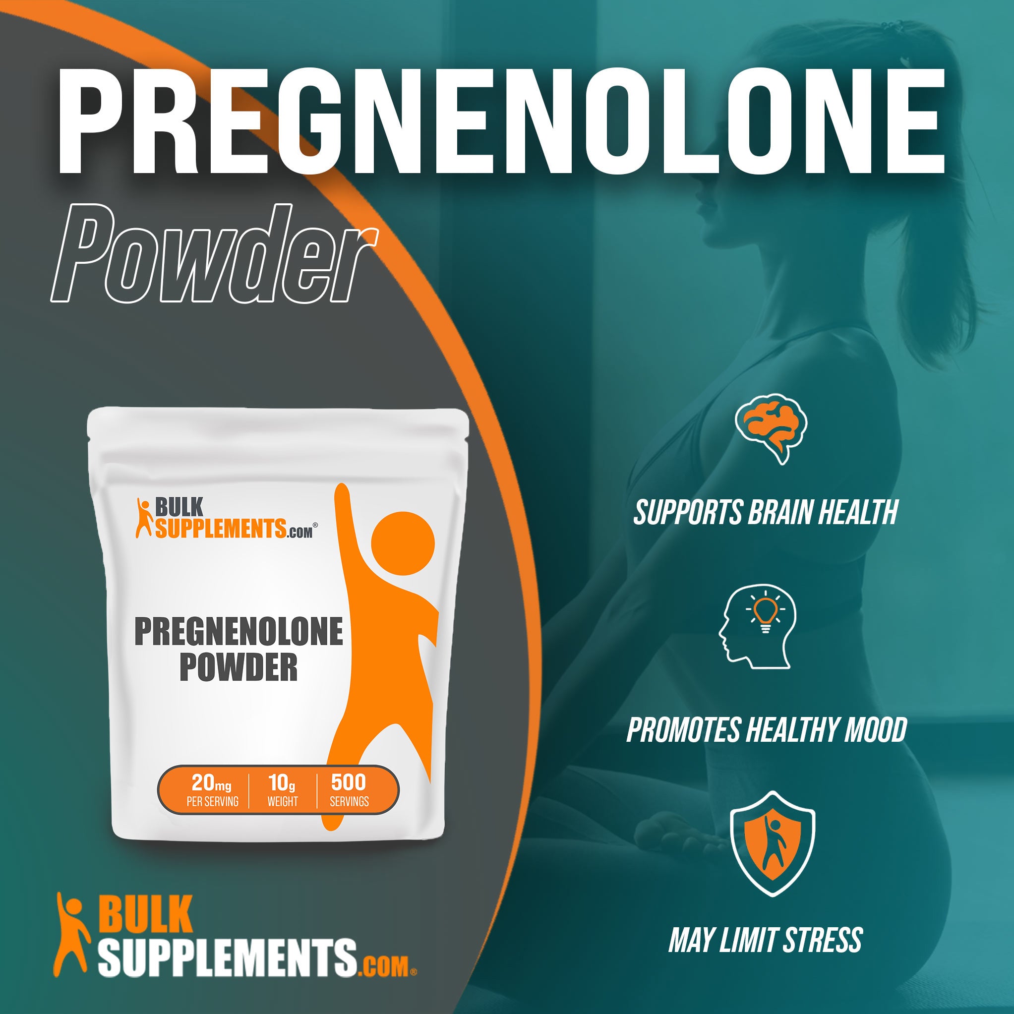Benefits of Pregnenolone: supports brain health, promotes healthy mood, may limit stress