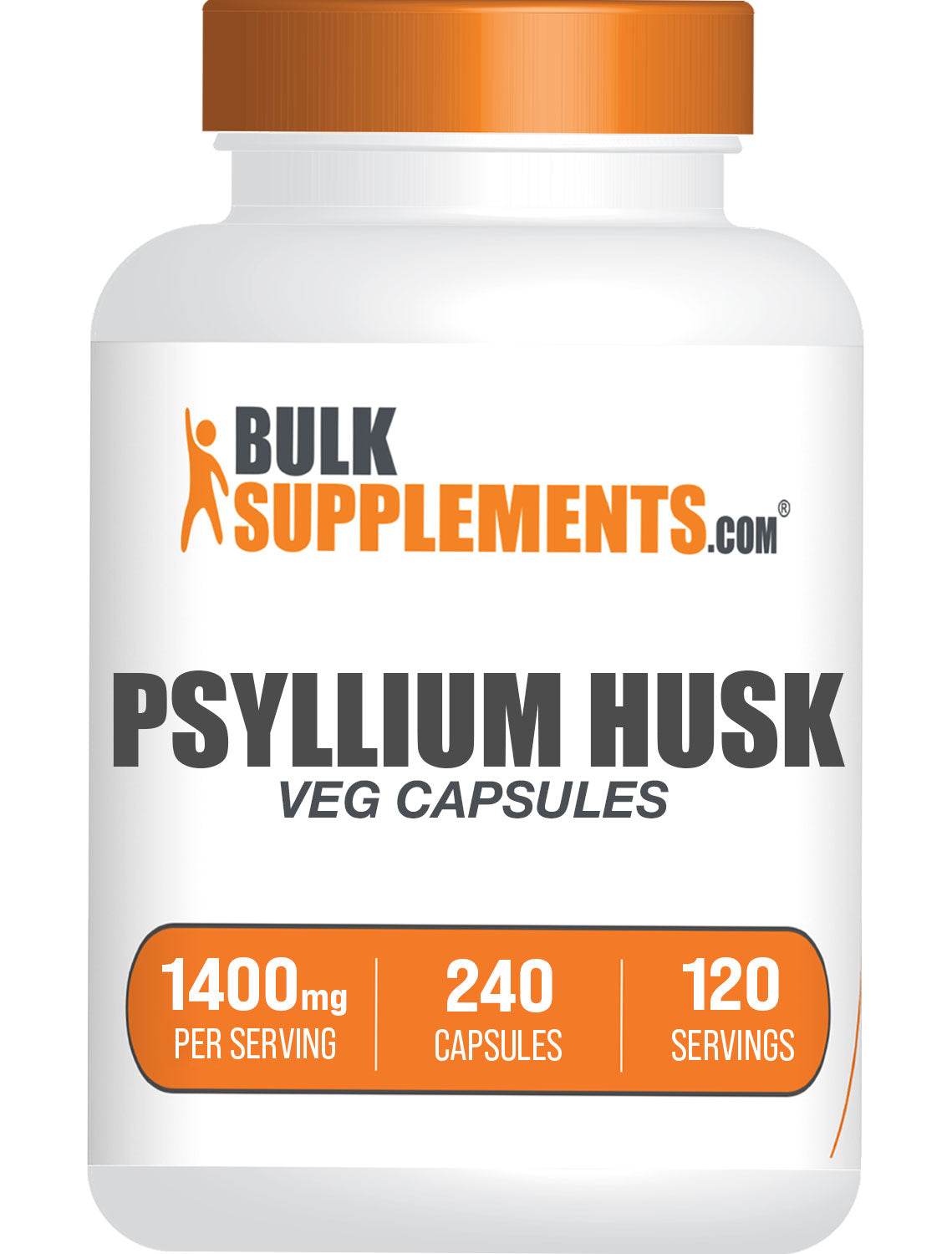 BulkSupplements Psyllium Husk 1400mg 240ct