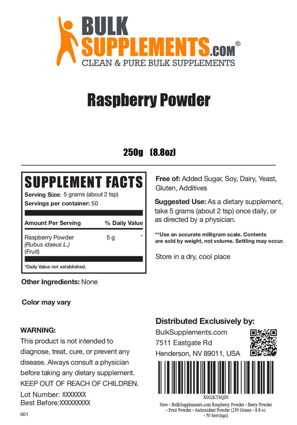Raspberry Powder | Get Rasberry Powder at BulkSupplements.com