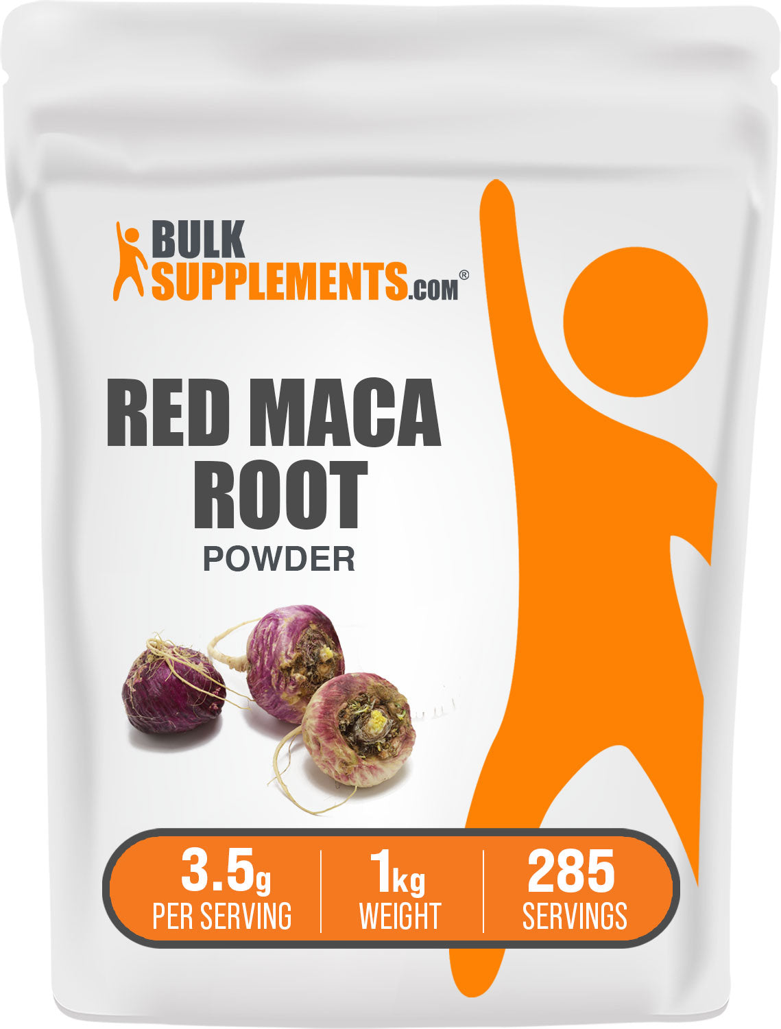 BulkSupplements Red Maca Root Powder 1kg Bag 