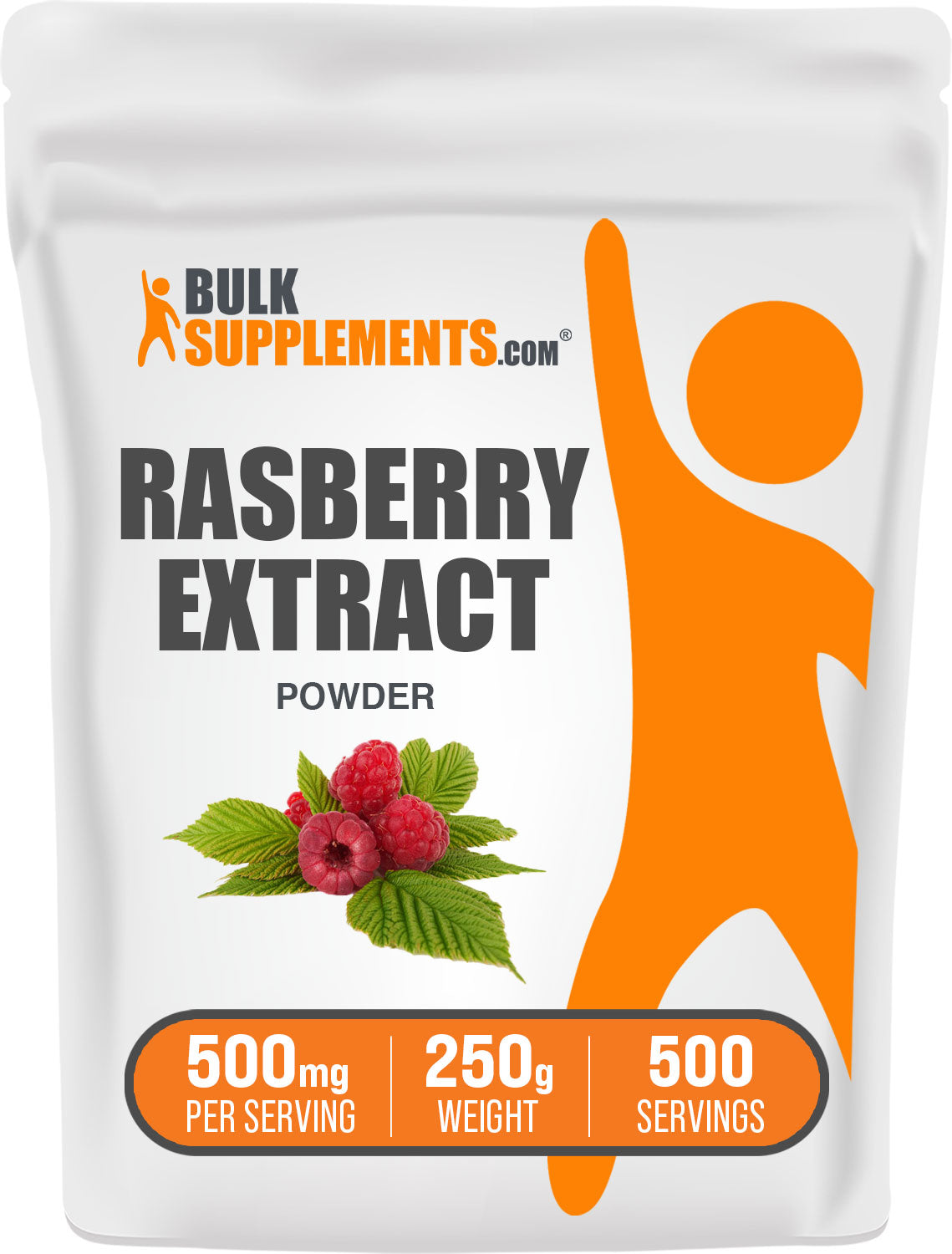 BulkSupplements Raspberry Extract Powder 250g bag