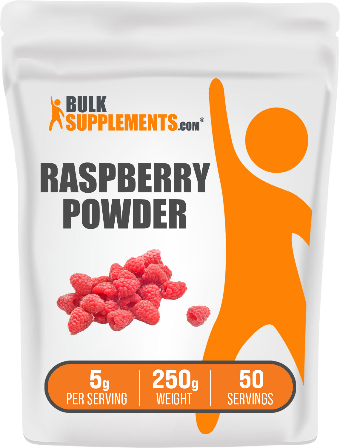 BulkSupplements Raspberry Powder 250g bag
