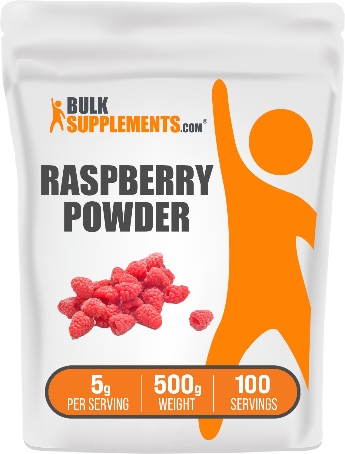 BulkSupplements Raspberry Powder 500g bag