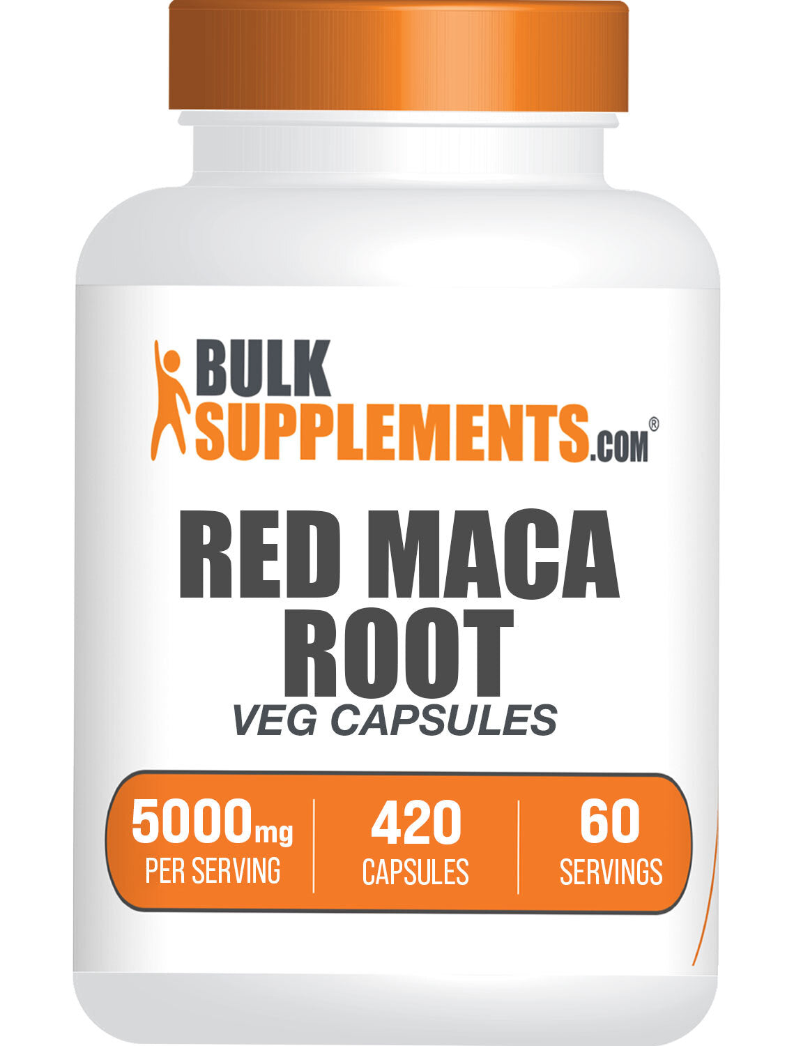 BulkSupplements Red Maca Root 5000mg 420 count 