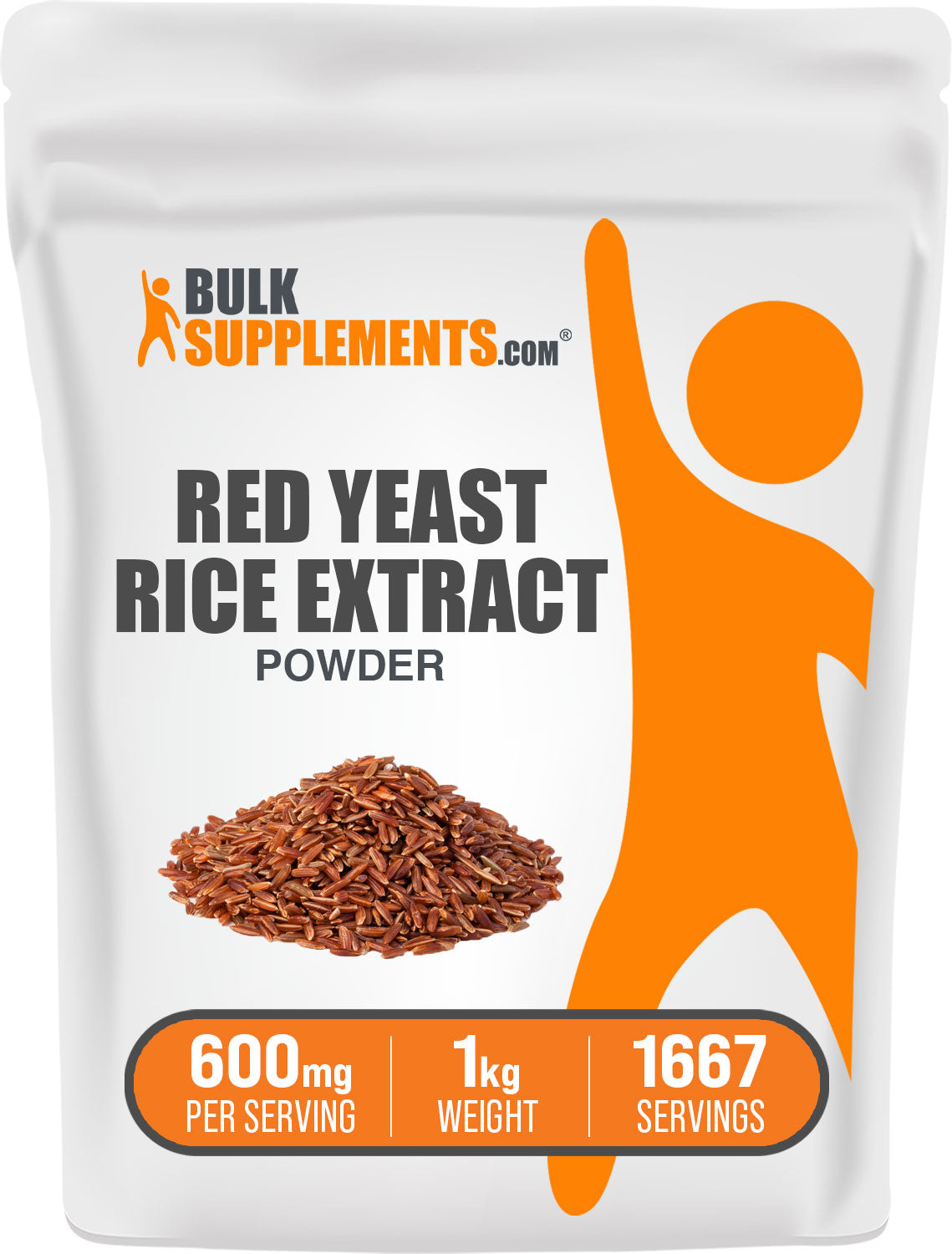 BulkSupplements Red Yeast Rice Extract Powder 1kg bag