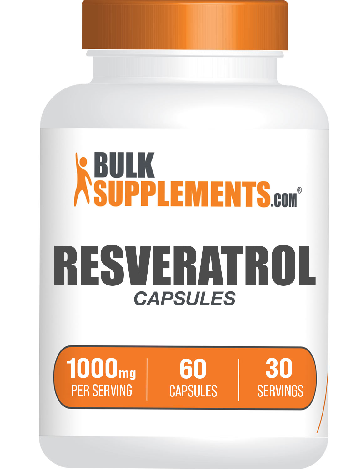 BulkSupplements Resveratrol 1000mg 60 count