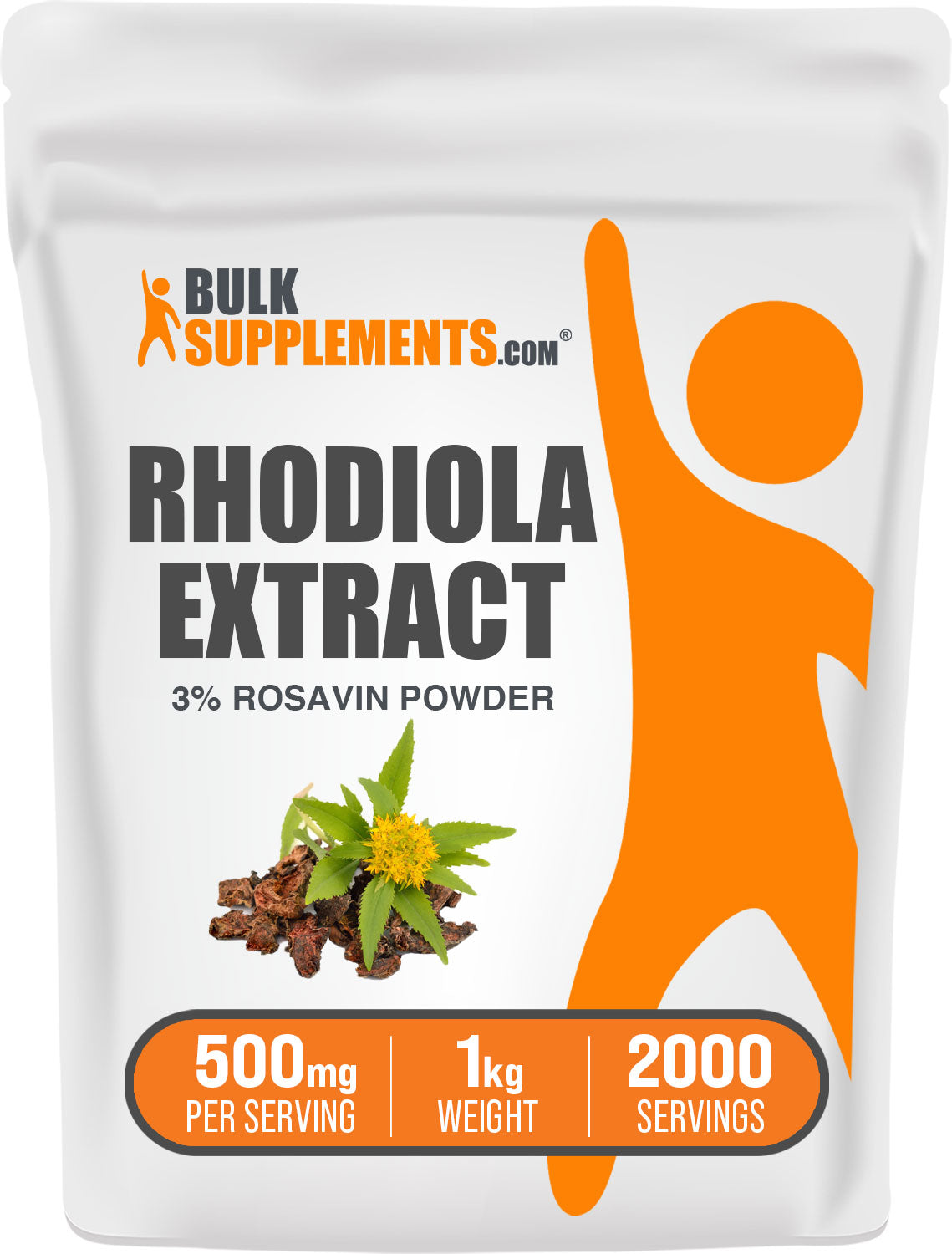 BulkSupplements Rhodiola Extract 3% Rosavin Powder 1kg bag