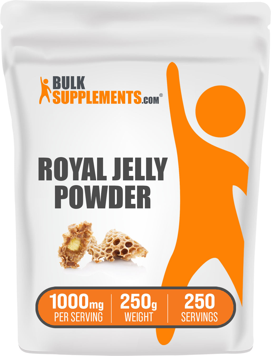 BulkSupplements Royal Jelly Powder 250g bag