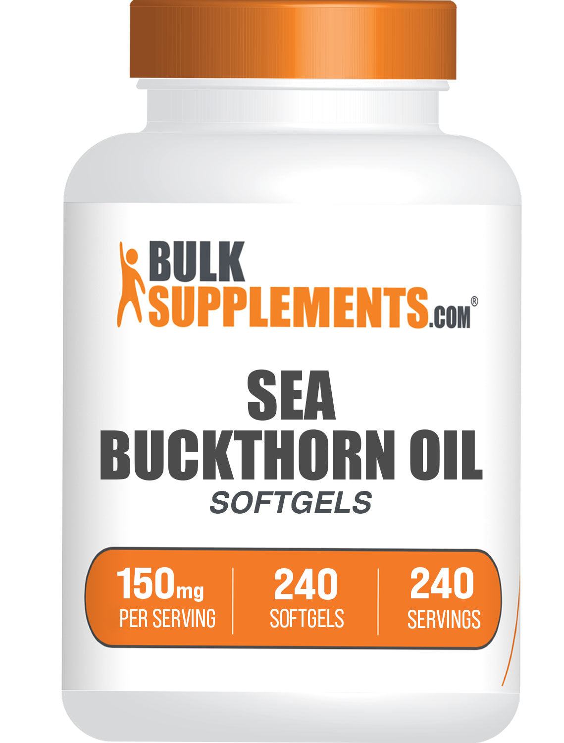 Sea Buckthorn Oil Softgels 240 ct bottle