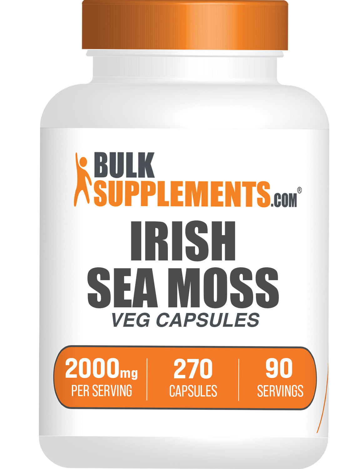 BulkSupplements.com Sea Moss 270 capsules bottle image