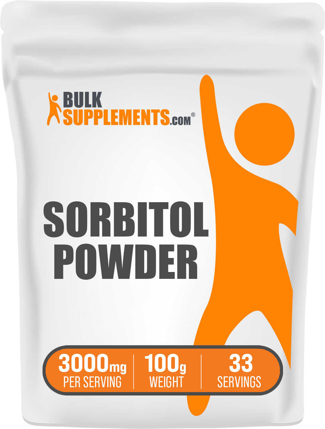 BulkSupplements Sorbitol Powder 100g bag