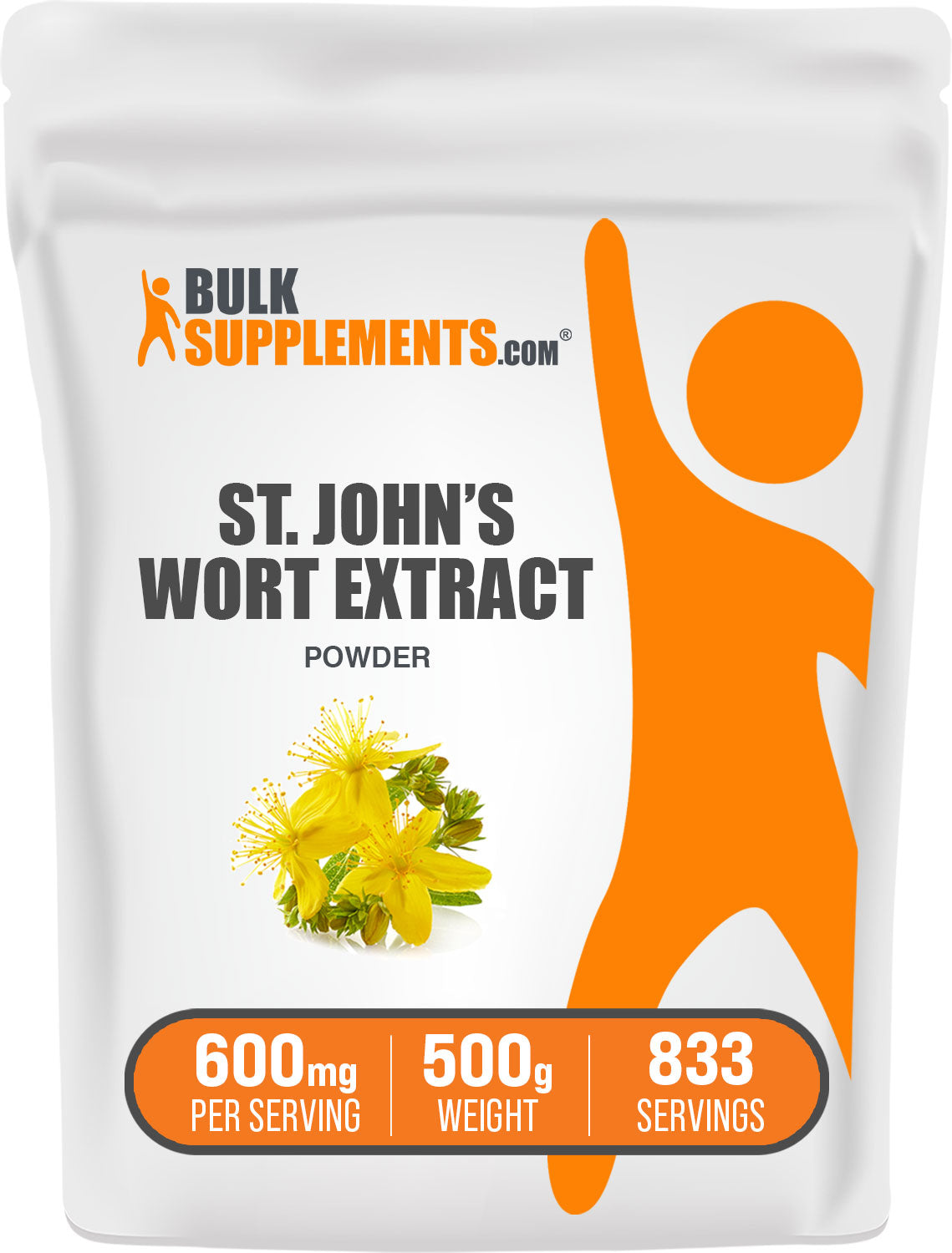 BulkSupplements St. John's Wort Extract Powder 500g bag